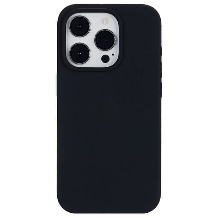 eSTUFF Magnetic silicone case, pre iPhone 15 Pro, 100% recyklovaný TPU ES67150027, čierny